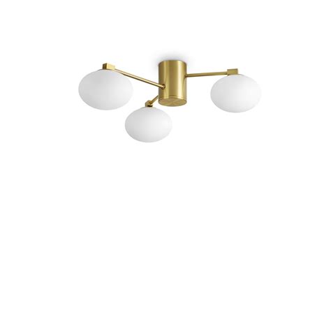 Ideal Lux ceiling lamp Hermes brass